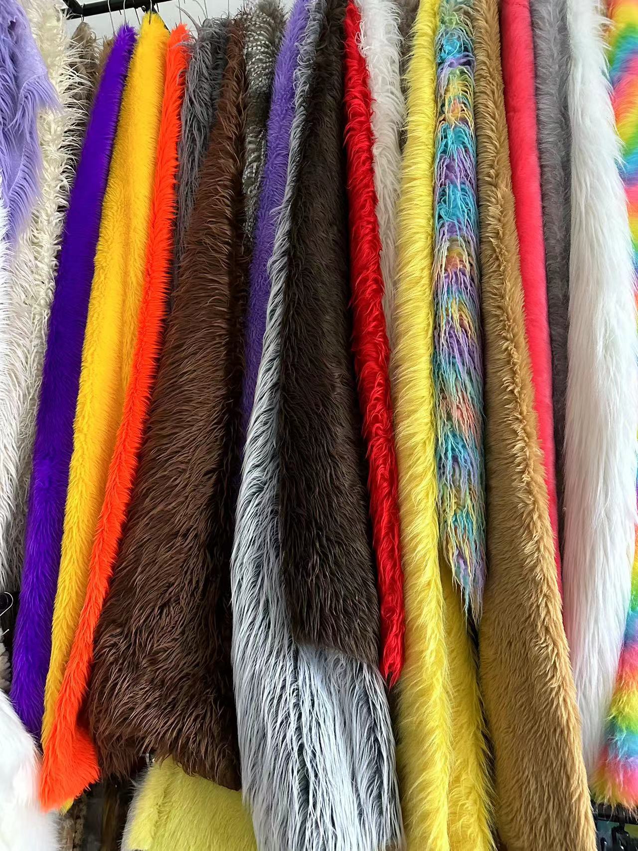 Picture of in stock 6cm Plush Plush Fabric White Long Hair Toy Christmas Decoration Clothing Fabric