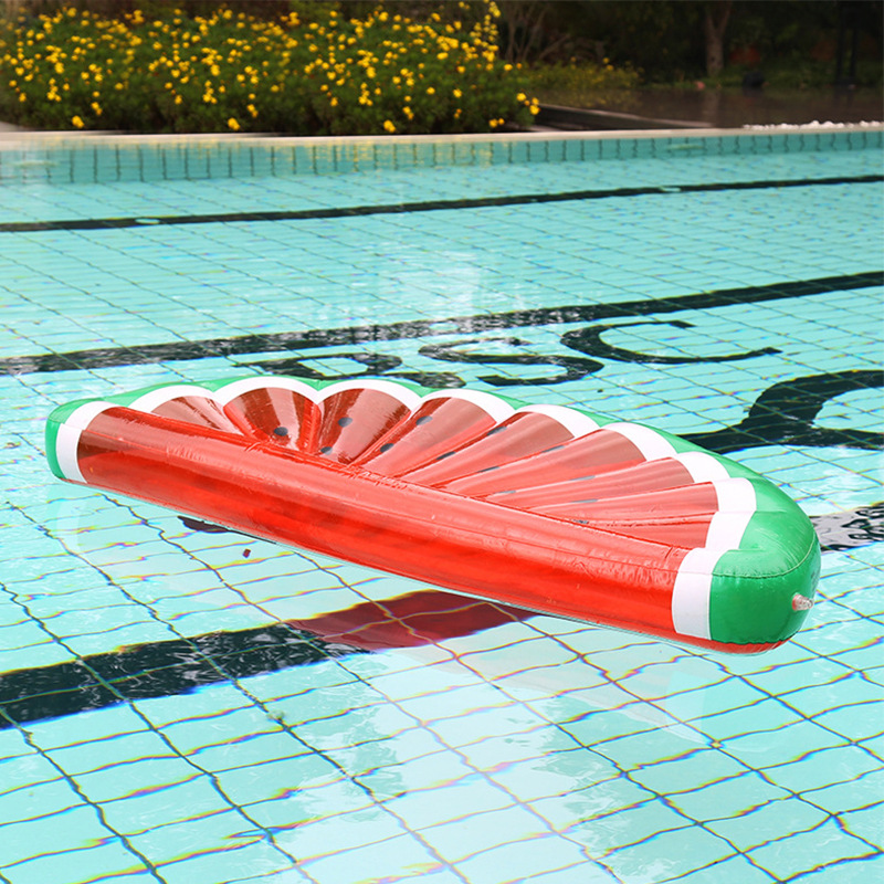 Picture of New Watermelon Floating Row Transparent Semicircle Inflatable Floating Bed Wholesale Water Adult Swimming Ring Water Inflatable Lounger