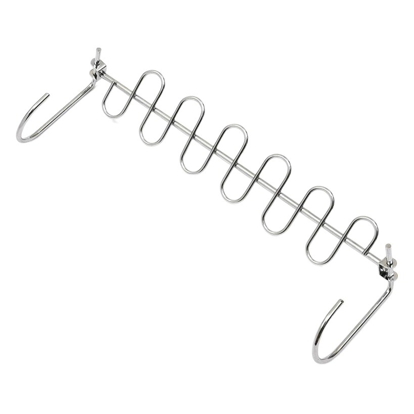 Household Clothes Rack Multi-hole Magic Hanger Trouser Rack Hanger Metal Wardrobe Storage Rack (Curved Hook 12 Holes)