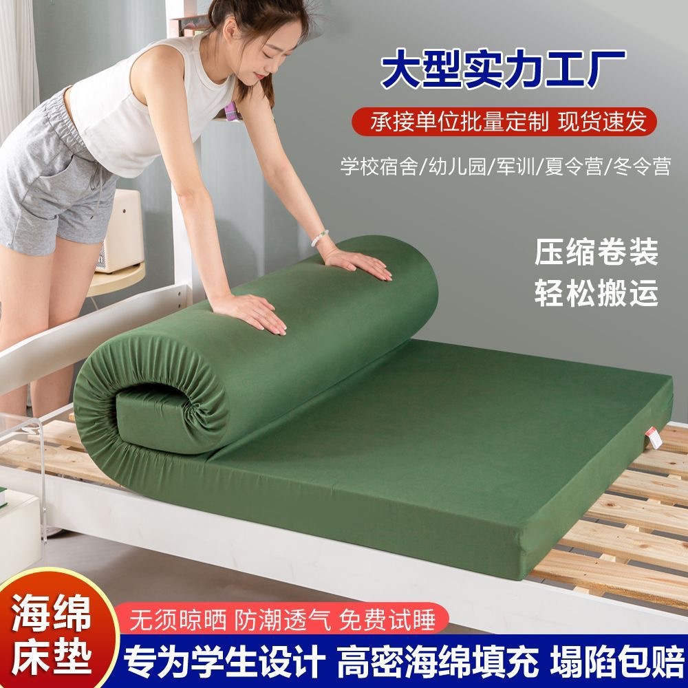 Picture of High Density Sponge Mattress Thickened Single Double Student Dormitory Mattress Kang Mat Bay Window Tatami Troops Sponge Mat