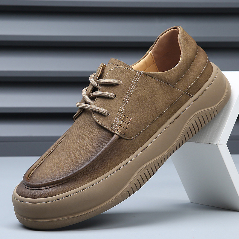 Spring and Summer New Men's Shoes Breathable Retro British Style Hollow Leather Shoes Men's Trendy All-match Hole Casual Shoes