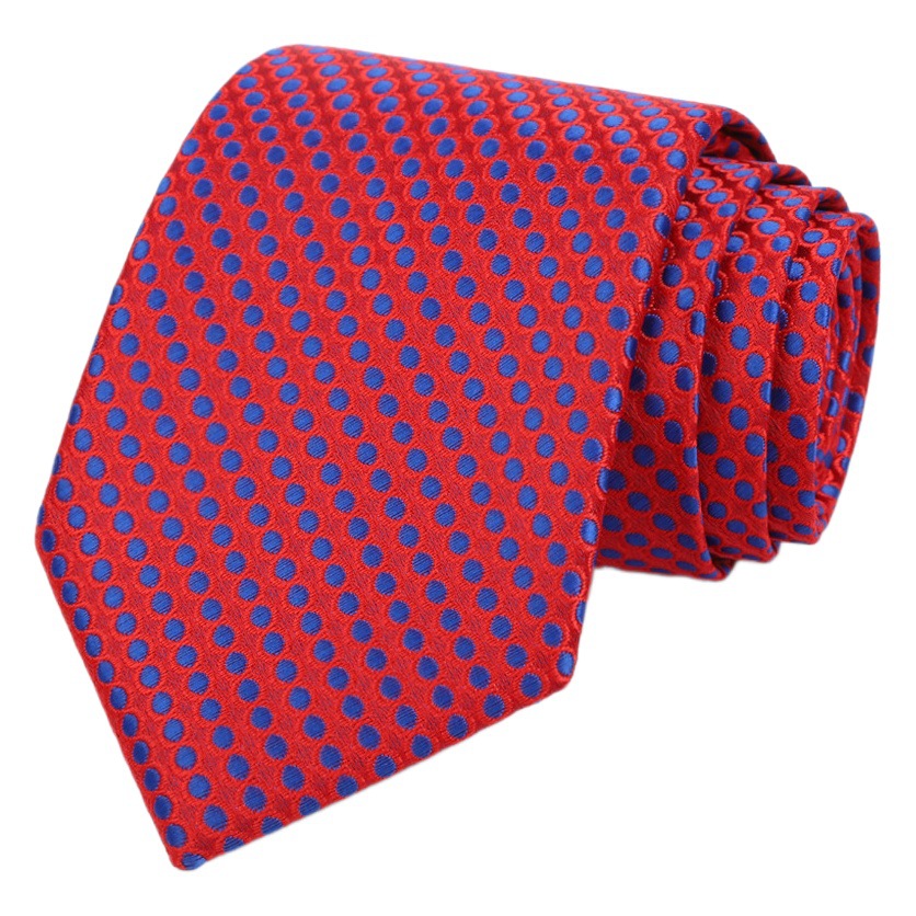 Men's Tie Business Casual Stripesd Tie 8cm Polyester Jacquard Embroider Print Tie Wholesale Formal Wear