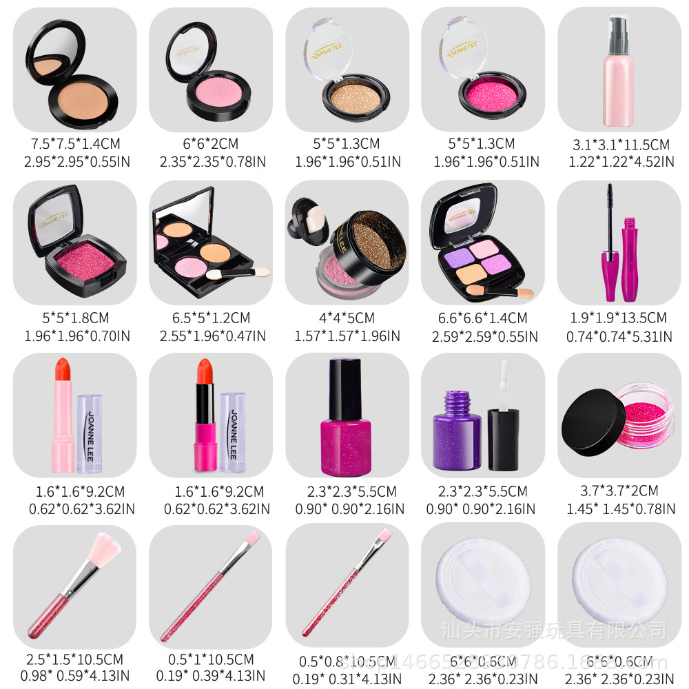 Picture of Cross-border cosmetics for Children girl dressing toys simulation play house princess makeup handbag bag set