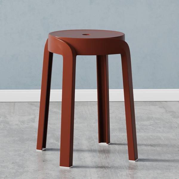 Picture of Plastic Stool Household Thickened Stackable Square Bench Modern Simple Sturdy Durable Dining Table Stool Spare High Chair