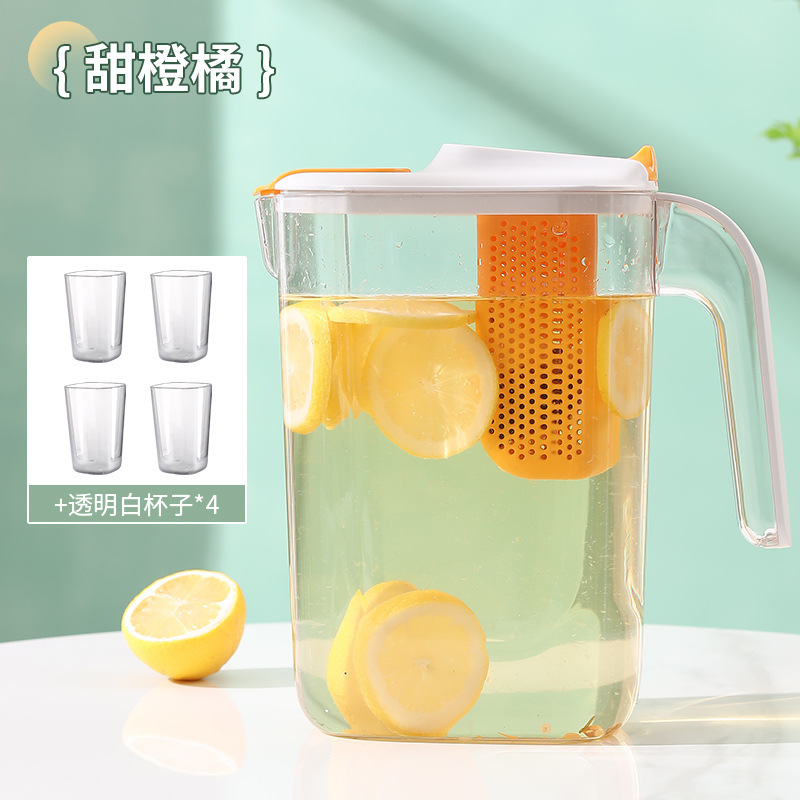 Picture of Summer Household Cold Water Kettle Refrigerator Cold Water Kettle Large Capacity High Temperature Resistant Japanese Style Cold Water Bucket with Lid Manufacturer Wholesale
