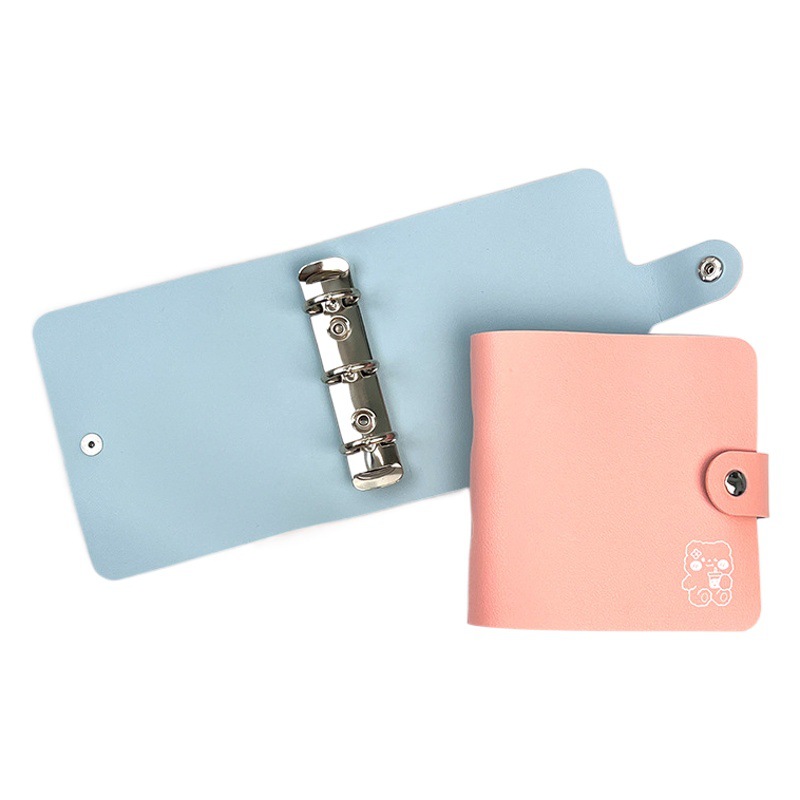 Small 3-hole loose-leaf photo album this couple mini big head sticker 1 inch 2 inch 3 inch ID photo portable photo album pendant gift