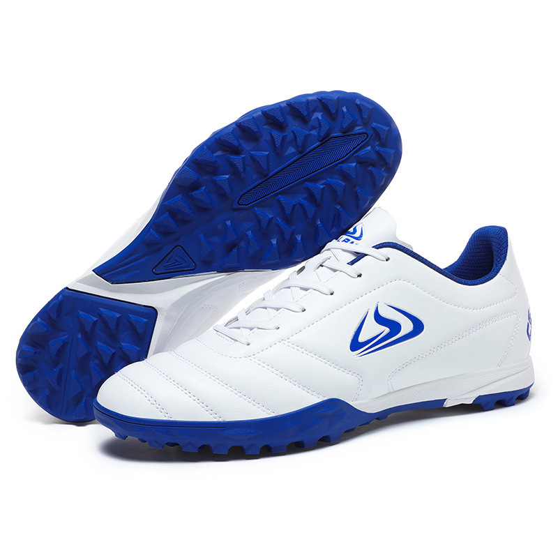 Cross-border low-top football shoes for boys and girls broken nails tf artificial lawn young students leather foot training sneaker