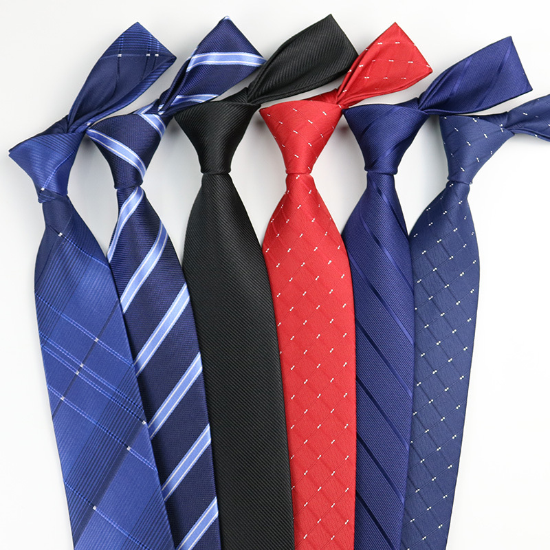 Picture of Men's Tie Business Shirt Stripesd Security Professional Formal Wear Wholesale Plus Logo Manufacturer 8cm Hand-Made