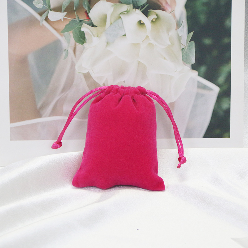Picture of Velvet Bag Wholesale Drawstring Jewelry Bag Velvet Drawstring Jewelry Storage Bag Cloth Bag Gift Bag Simple Storage Bag