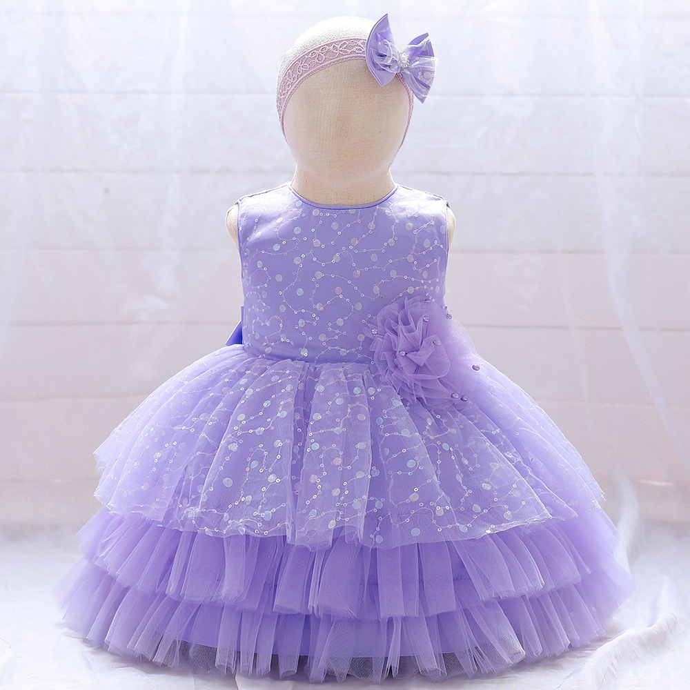 Picture of New Children's Clothing Baby's Dress Children's Princess Dress One-year-old Girl's Poured Skirt Children's Kindergarten Dress