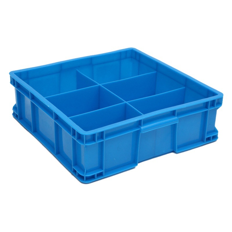 Plastic Square Six-compartment Box Plastic Partition Partition Screw Classification Storage Box Workshop Industrial Maintenance Square