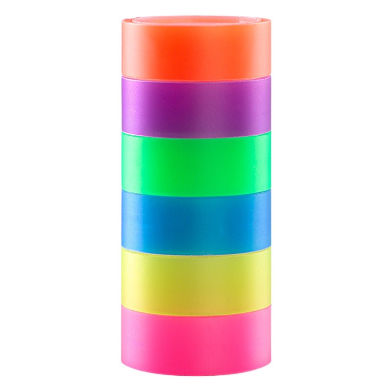 Color invisible tape wrong tape translucent frosted can be written copy without leaving marks can be tearable rainbow tape