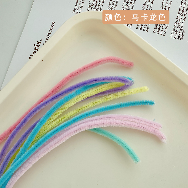 Picture of Colorful Macaron Hair Root Encryption Handmade Hair Root Twisting Stick DIY Kidsren's Toy Making Art Material Package
