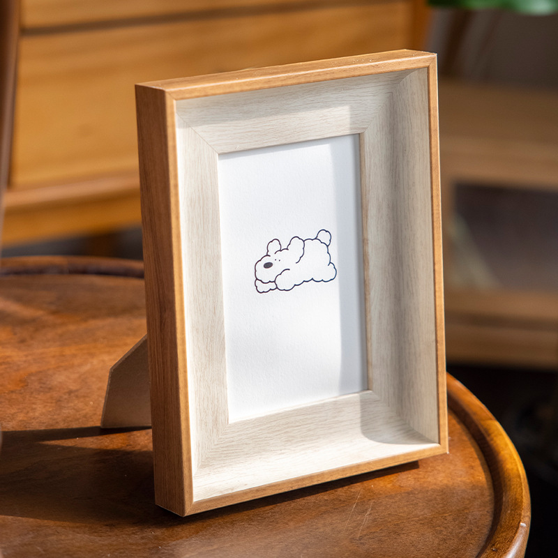 Picture of Simple photo frame 8 table simple 6-inch family photo frame wall 7-inch calligraphy ornaments customization