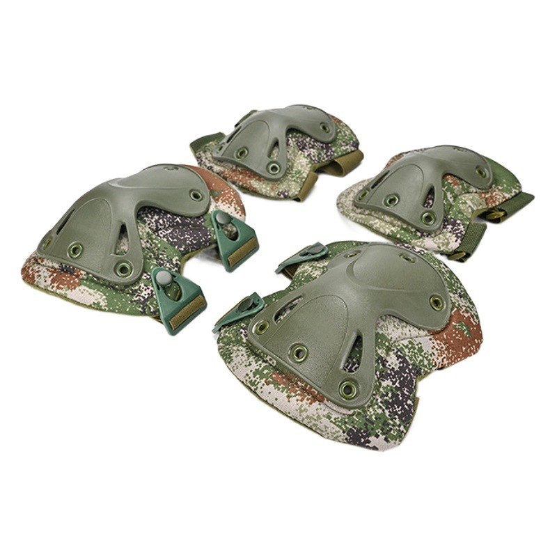 Tactical Knee Pad cs Pad suit Military Training Knee Pad Training Star Outdoor Riding Enhanced 21 Knee Pad Four-piece Set