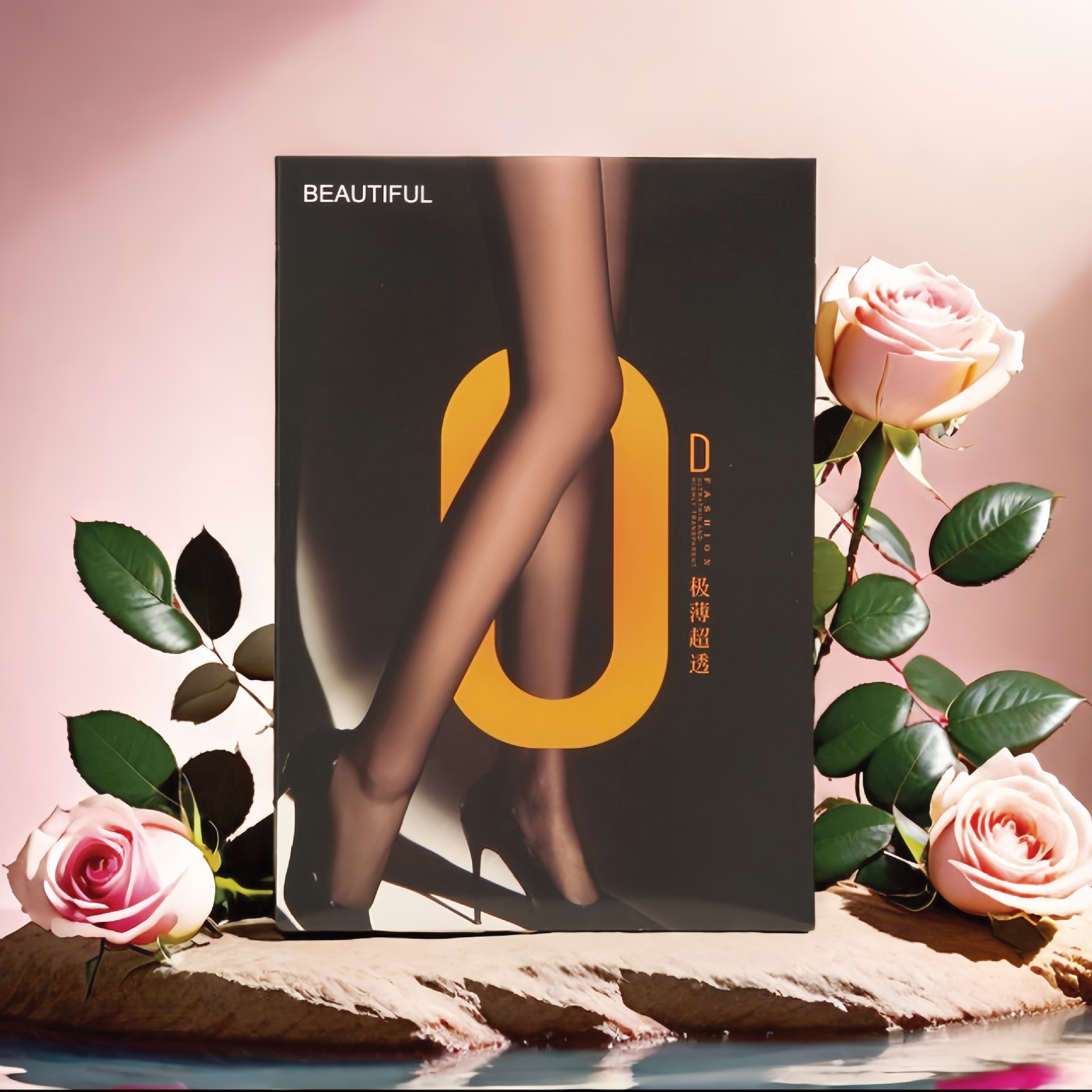 Ultra-thin Stockings Packaging Box Invisible Stockings Black Silk Pantyhose Carton Box Summer Pantyhose Hanging Holes Carton Box