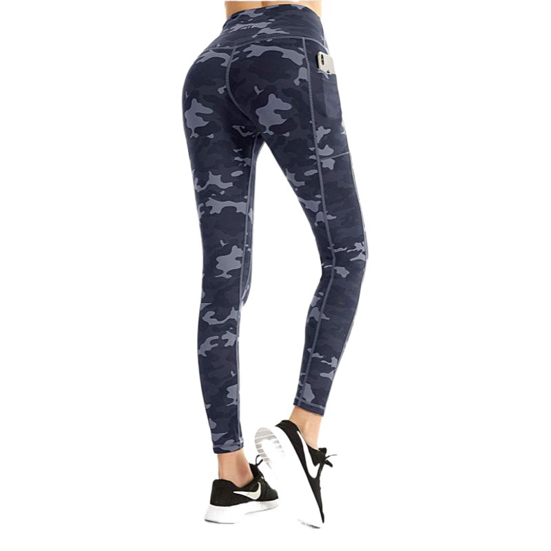 New Mini Leopard Print Pants Yoga Fitness Sports Shaping High-Waisted Pants Xy74 Printed High-Elastic Shaping