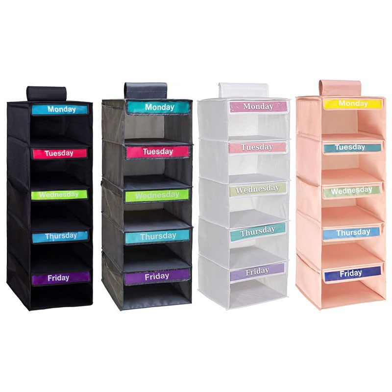 Picture of Weekly Hanging Bag with Ribbon Packaging, Cross-Border Hot Product, Amazon Hot Product, Foldable Storage Bag, Multi-Functional Organizing Hanging Bag