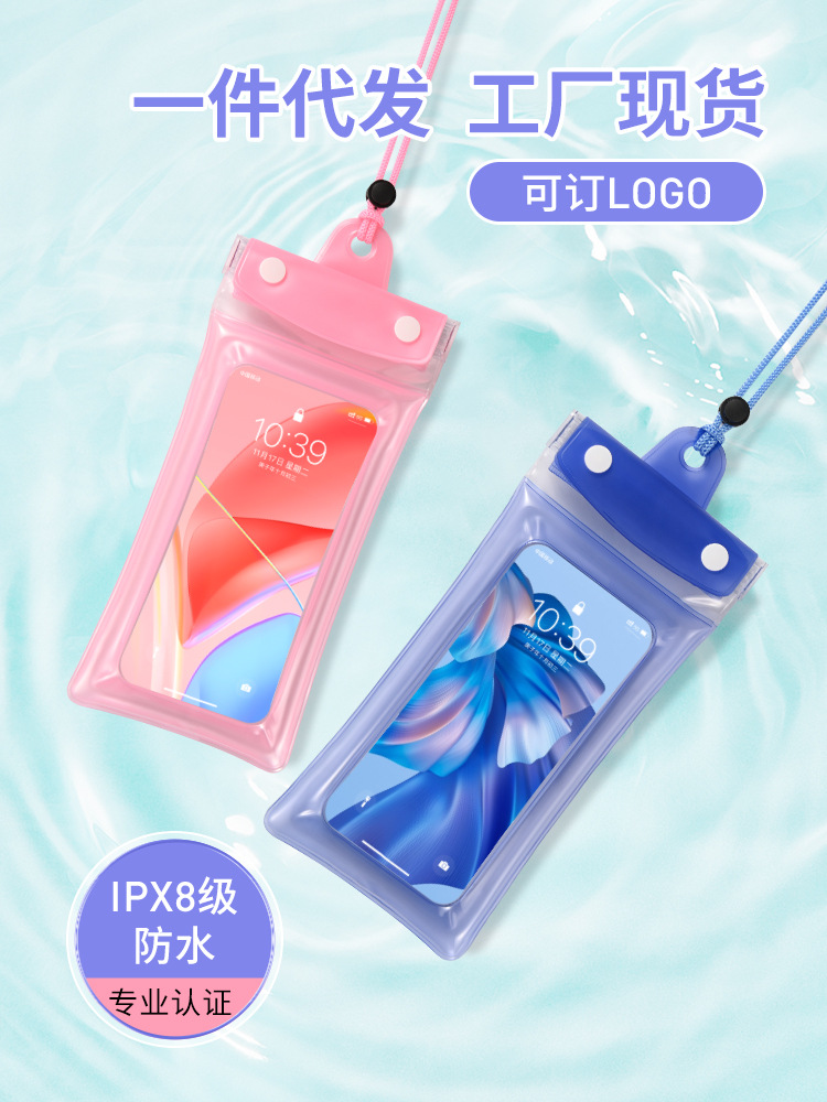 Picture of Airbag mobile phone waterproof bag touch screen 8 waterproof underwater shooting waterproof case drifting mobile phone bag waterproof bag