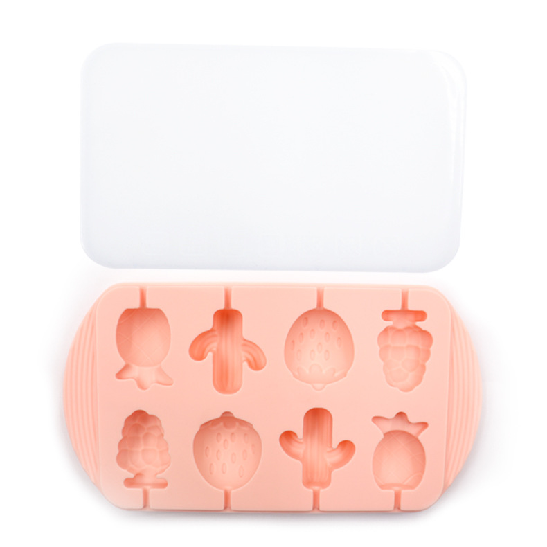 Picture of New Fruit Pass Tool Lollipop Mould with Lid Lollipop Mould Silicone Sugar Mould Cheese Stick