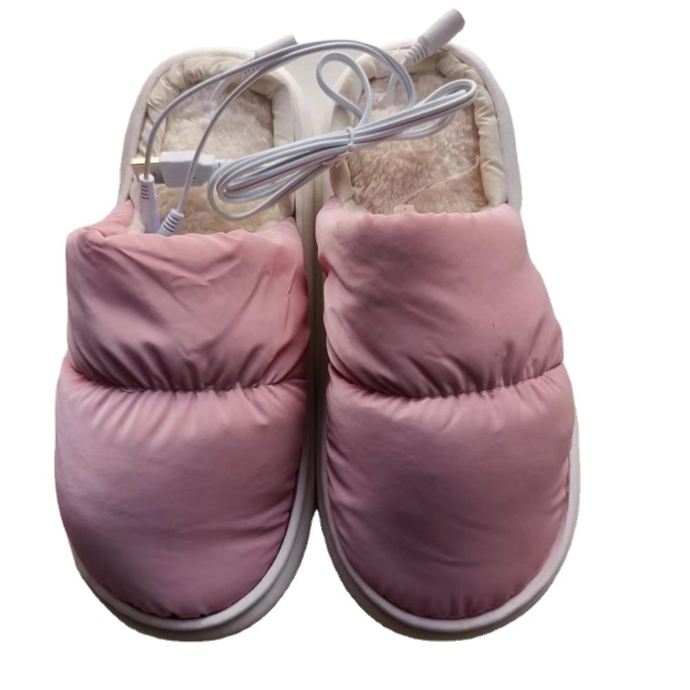 Picture of USB Slippers Heating Shoes Amazon Cross-Border Supply USB down Slippers Winter Warm Heating Slippers