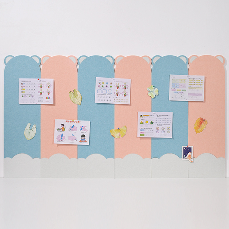 Felt Board Wall Stickers in stock School Publicity Column Culture Wall Studio 9mm Thick Felt Board Solid Color Felt Wall Board