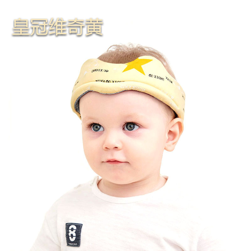 Baby Cotton Fun Bear Anti-fall Head Guard Headband Headrest Baby Anti-fall Cap Anti-collision Cap Baby Anti-fall Artifact