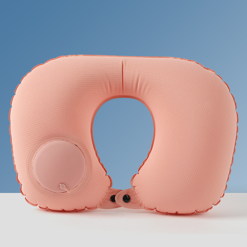 Picture of Inflatable U-shaped Pillow Cool Pressing Inflatable Pillow Travel Portable Neck Pillow Travel Sanbao Storage Pillow for Airplane