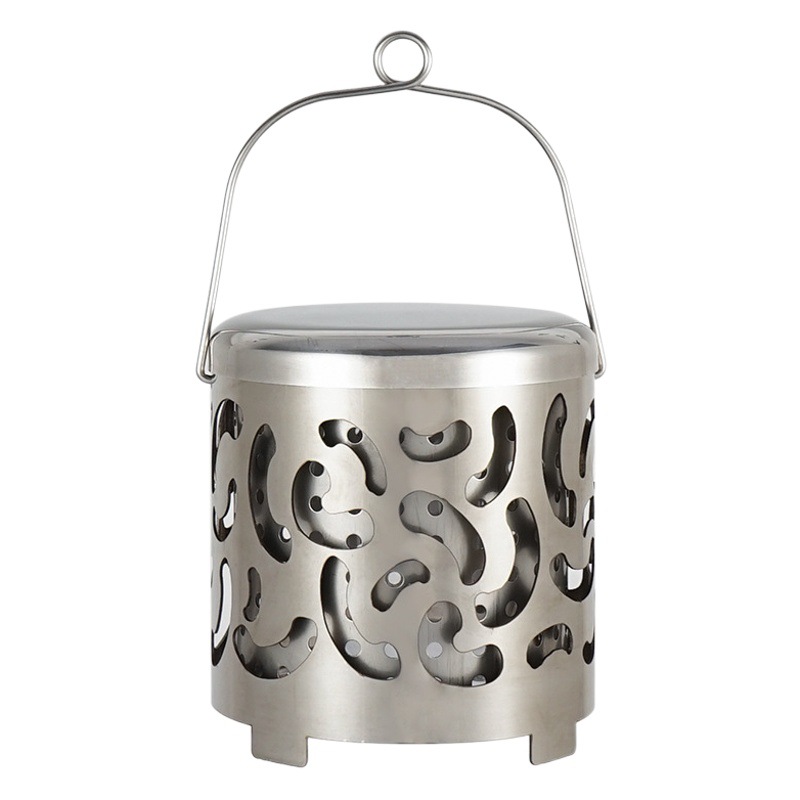 Cls Outdoor Mini Stainless Steel Heating Stove Autumn and Winter Camping Style Heater Multi-Functional Portable Heating Cover