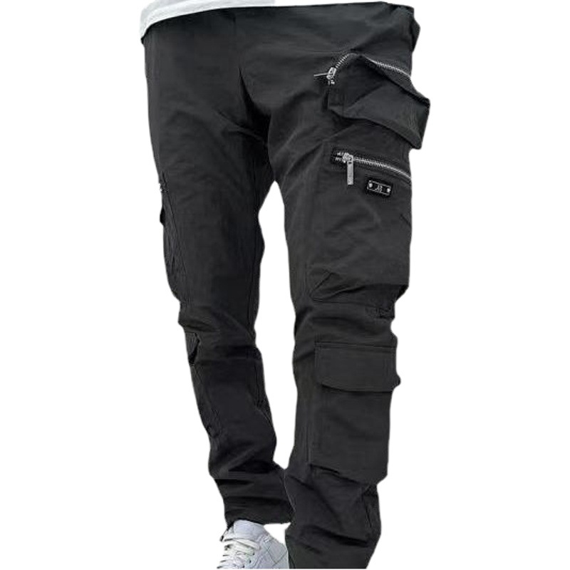 2023 Amazon Craft Pants Multi-Pocket Zip Detail Loose Waist
