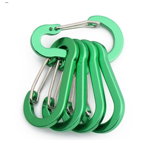 Picture of Multicolor Aluminum Alloy Steel Wire No.5 Outdoor Gourd Mountaineering Buckle Backpack Kettle Hanging Buckle Hanging Buckle Squashed Spring Buckle