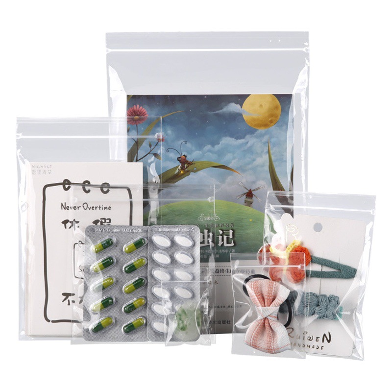 Highly Transparent Pp Ziplock Bag, Transparent Jewelry Seal Bag, Jewelry Bracelet, Buddhist Beads Storage Bag, Thickeneded Packaging Bag