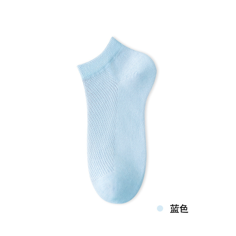 Picture of Socks Women's Boat Socks Do Not Fall with Pure Cotton Women's Socks Summer Thin Mesh Socks Sweat Absorbing Deodorless Bone-free Socks Zhuji Hosiery