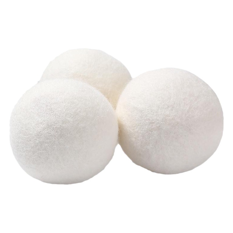Cross-border wholesale wool ball dryer felt ball laundry ball wrinkle anti-winding white wool drying ball manufacturers