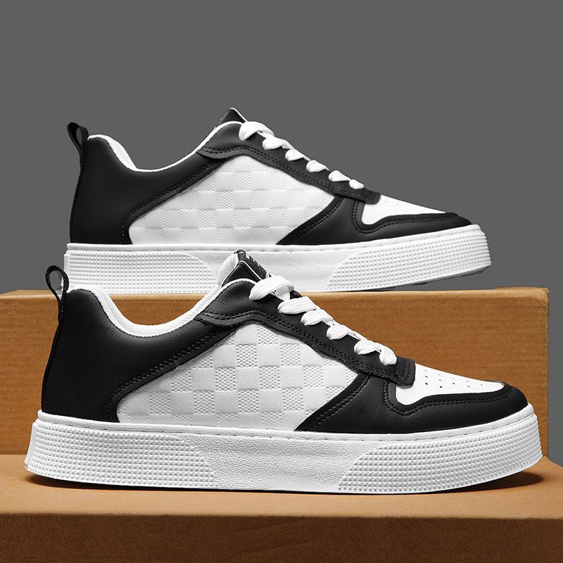 Summer Men's Shoes New Breathable White Shoes Men's Korean Style Trendy All-match Thick-soled Sports Casual Sneakers Trendy Shoes