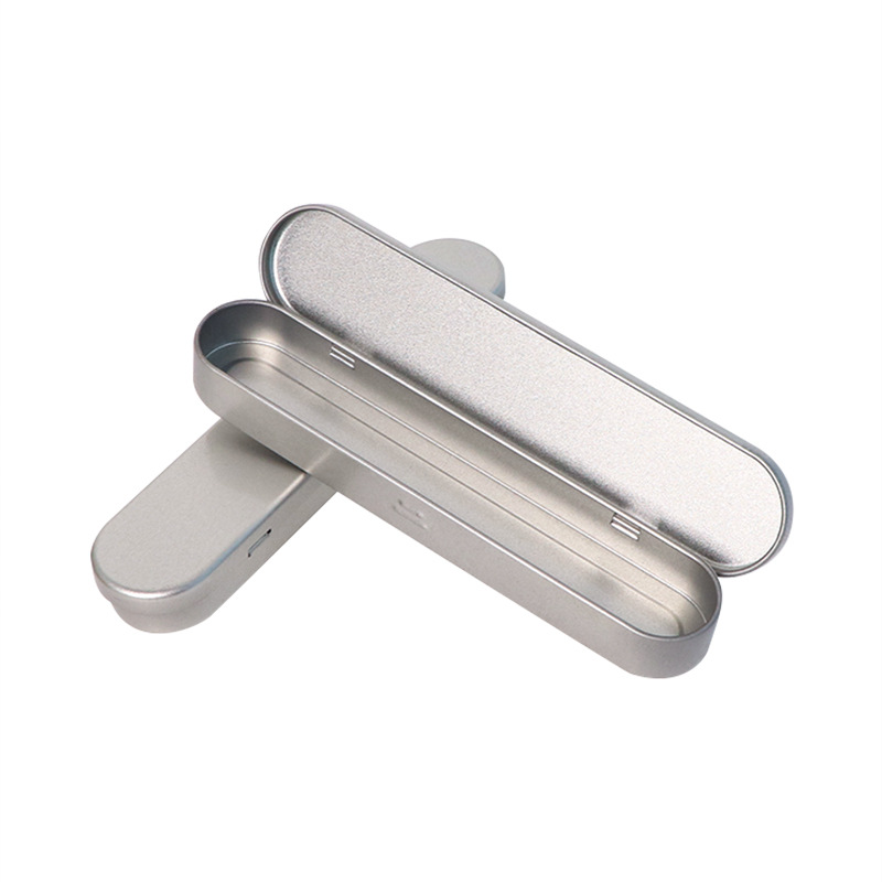 Picture of Oval Square Integrated Flip-Top Tweezers and Clip Storage Box, Acne Needle Iron Box Packaging, Pen Storage Box