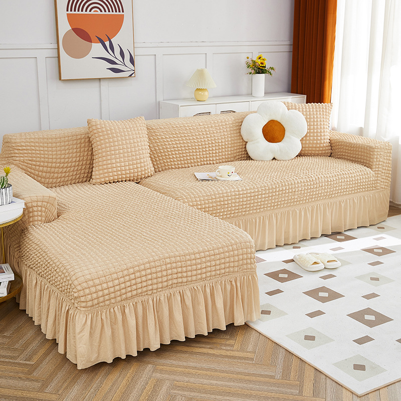Picture of Thickened stretch seersucker lace sofa cover cover for imperial concubine single double combination sofa cover all-inclusive non-slip