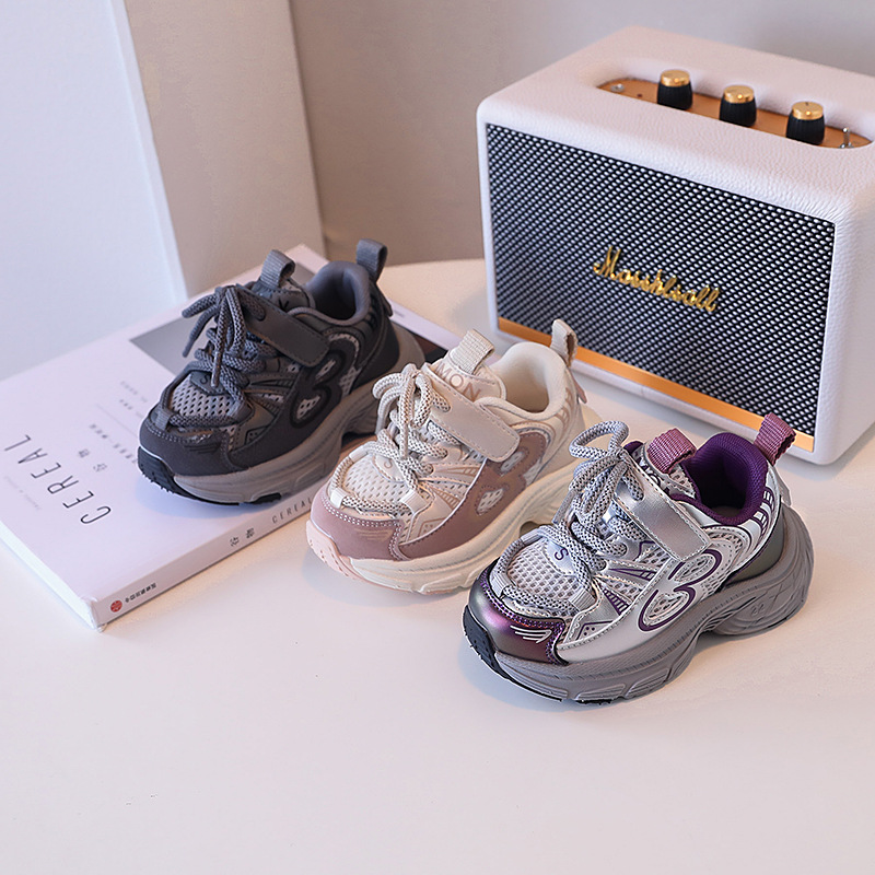 Girls' Fashion Casual Shoes Children's Breathable Mesh Shoes 2025 Spring and Autumn New Men's Children's Sports Non-slip Shoes