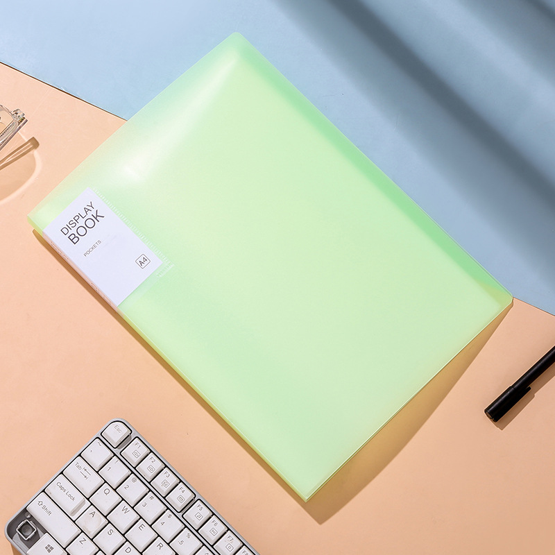 Picture of A4 information book multi-layer transparent insert folder student examination paper storage folder B ultrasound pregnancy test storage book music folder
