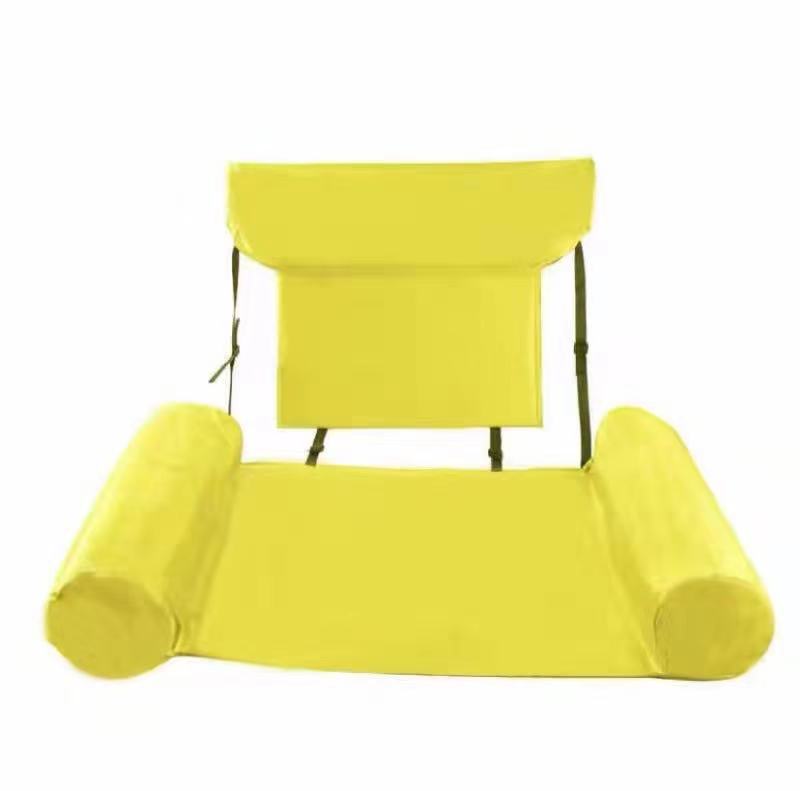 Picture of Foldable inflatable recliner water sofa amusement recliner floating bed with net hammock floating dual-use backrest floating row