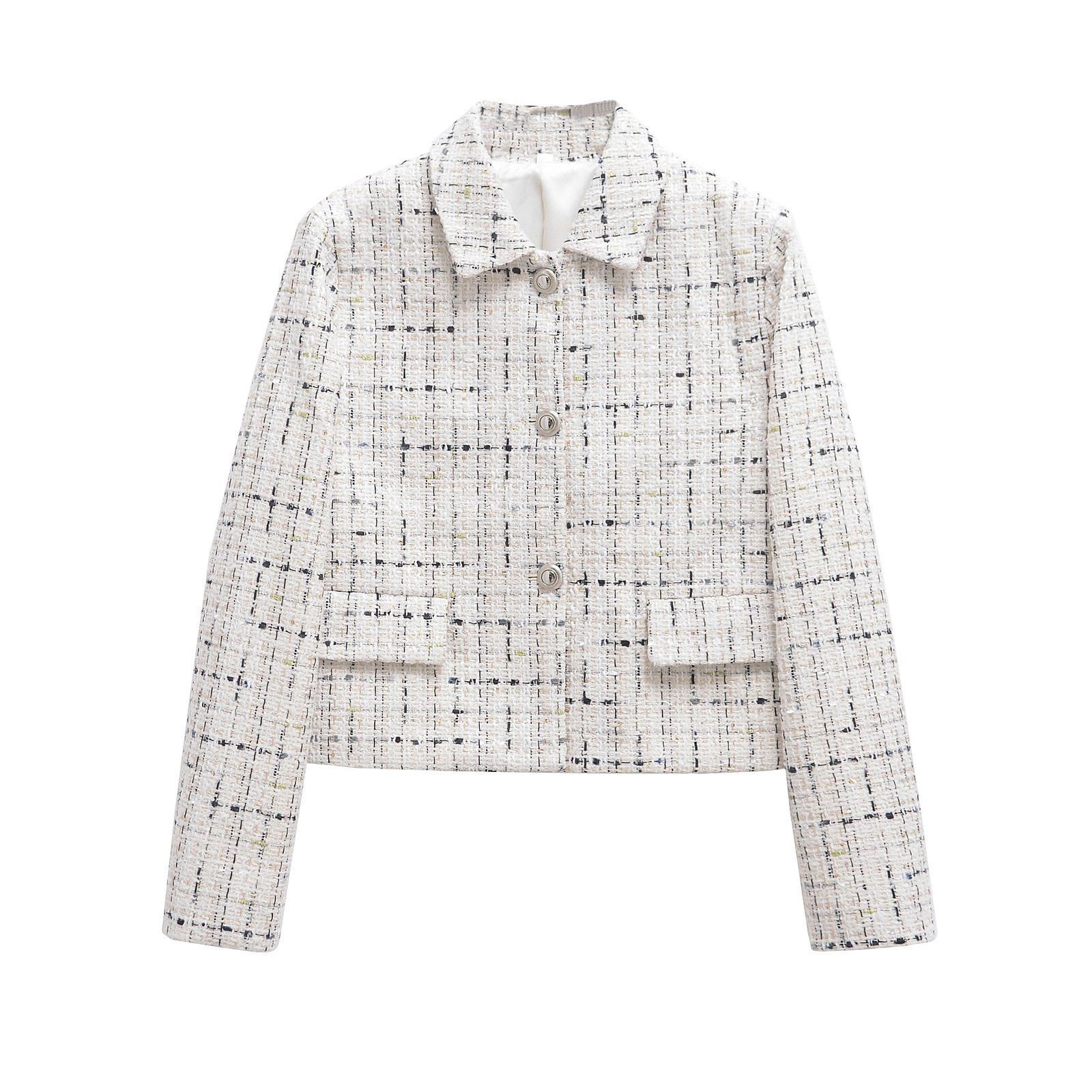 ZA cross-border women's clothing wholesale European and American style new fashion temperament single-breasted texture small fragrant style jacket coat