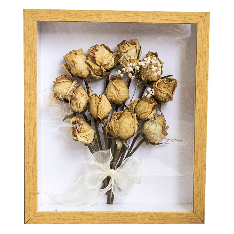 Photo frame diy thick three-dimensional hollow specimen display frame 6 inch 7 inch 10 inch wholesale dried flower photo frame table