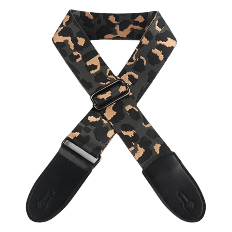 In-Stock Guitar Strap Width 5cm Wholesale Leopard Print New Trendy Printed Strap In-Stock Direct Sale