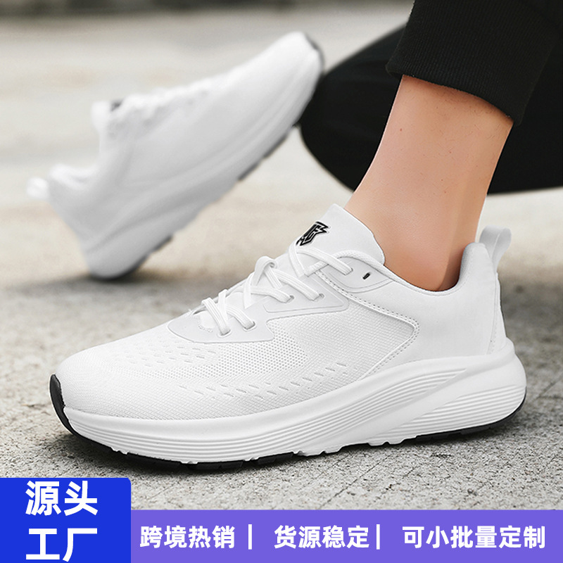 2025 New Couple Running Shoes Lightweight Shock Absorbing Breathable sneaker Small White Shoes for Men and Women Youth Travel