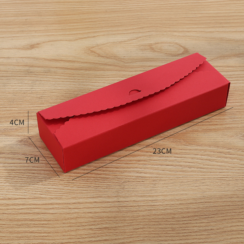 Picture of Wholesale supply cowhide strip baking carton moon cake cranberry biscuit chocolate box available in stock