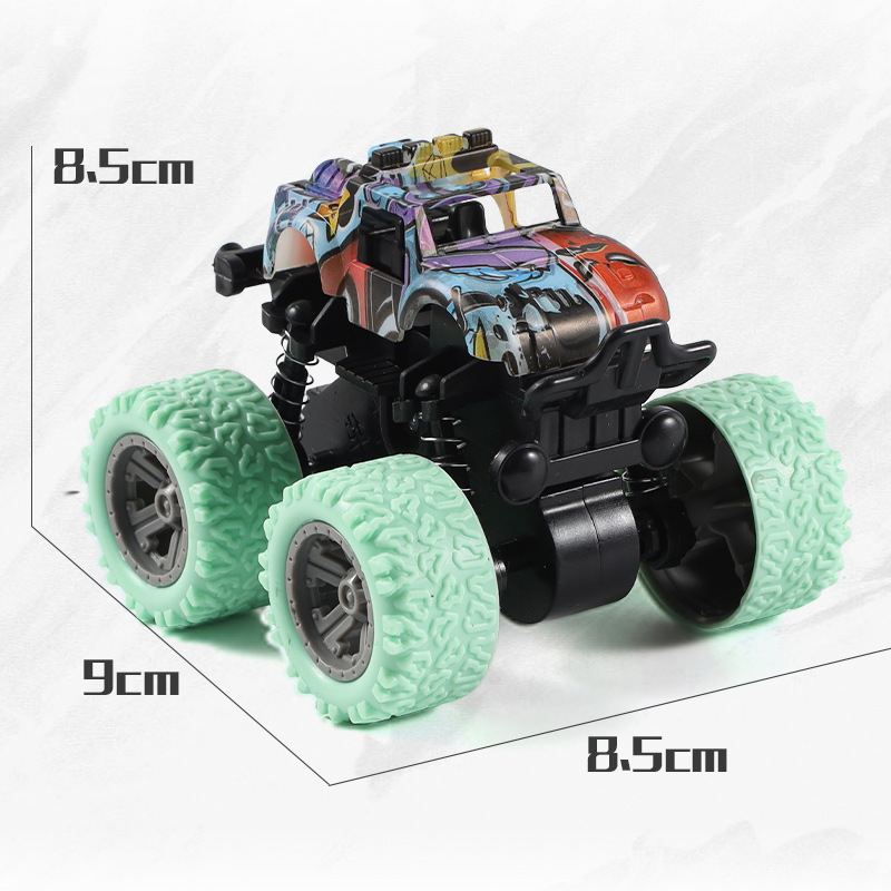 Picture of Off-road inertia pull-back four-wheel drive model boy stunt children's toy car crash car manufacturers wholesale