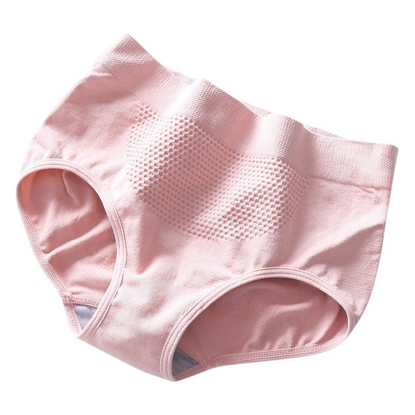 [Naked goods] Cheap version waist honeycomb panties women's cotton crotch belly hip honeycomb seamless ladies briefs