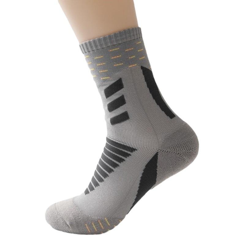 Men's full towel high waist basketball sports socks straight thick socks wholesale outdoor riding marathon skateboard socks