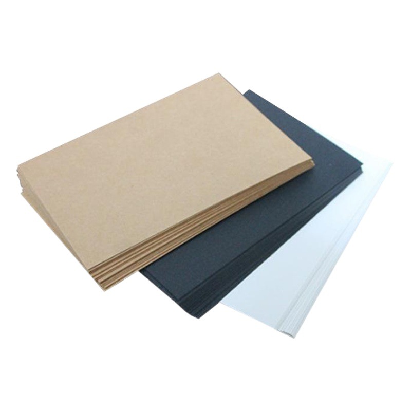 Picture of White cardboard double-sided color lead watercolor graffiti hand-painted simple blank greeting card postcard DIY word card homemade