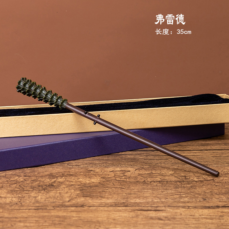 Picture of Harry Magic Wand Hermione Magic Wand Dumbledore cos Props Halloween Metal Core in stock Bare Wand